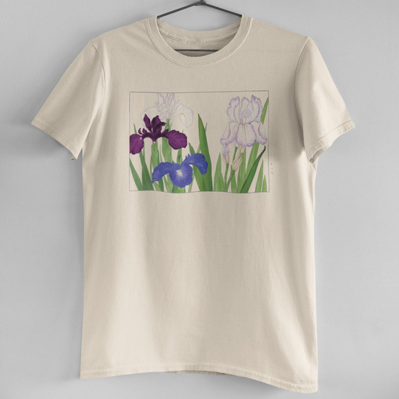 Tops - Japanese Purple Iris Flowers Tee